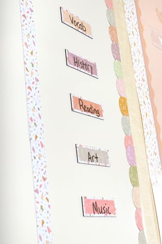 Teacher Created Resources Terrazzo Tones Labels Magnetic Accents (TCR77066)