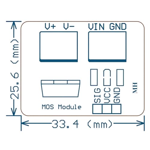 Gebildet 6pcs IRF520 MOSFET Driver Module MOSFET Button Drive for Arduino MCU ARM Raspberry PI - style: IRF520