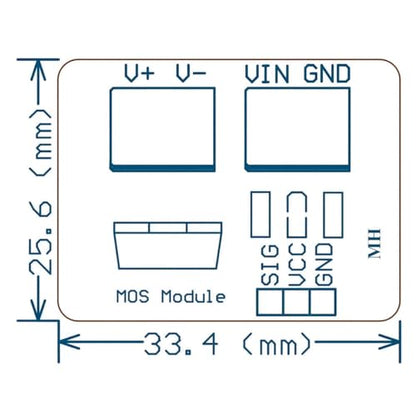 Gebildet 6pcs IRF520 MOSFET Driver Module MOSFET Button Drive for Arduino MCU ARM Raspberry PI - style: IRF520