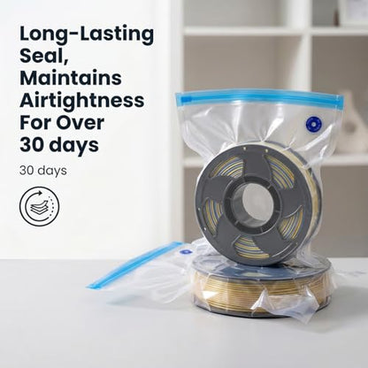 20PCS Filament Storage Bags, 37 x 32CM 3D Printer Vacuum Storage Bag with Hand Pump, 3D Filament Storage Vacuum Sealed Bags for Keeping Dry