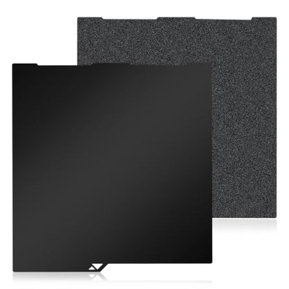 256x268mm Black PEI Double Sided Build Plate for Anycubic Kobra 3 V2/Kobra 3/Combo/ACE Pro, Smooth PEI+Textured PEI Spring Steel Plate Flexible Plate for Anycubic Kobra 3 3D Printer - size: 256x268mm