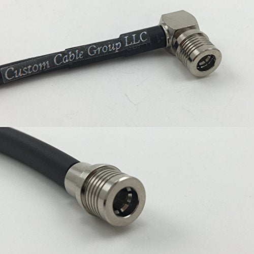 3 feet RG58 QMA MALE ANGLE to QMA MALE Pigtail Jumper RF coaxial cable 50ohm Quick USA Shipping