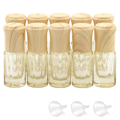 3mL Glass Roller Bottles for Essential Oils, Roller Ball Applicator - color: Yellow