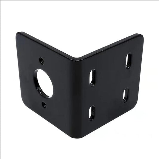 Black 755 770 775 795 885 895 Motor Mounting Bracket with Screws, Alloy Steel L-Shape Fixed Seat, DC Geared Motor Holder - size: 775
