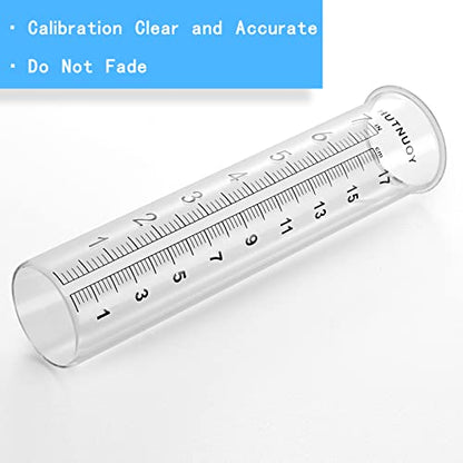 7" Capacity Rain Gauge Stainless Steel Fence Mounting Bracket with Rain Gauge Replacement Tube Glass for Outdoor Garden Yard Home, Lip Design, Best Rated, Easy to Read - size: 1Pcs Replacement Tubes + Mounting Bracket