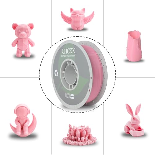 PETG 3D Printing Filament 1.75mm, ±0.02mm Tolerance, 1kg Spool (2.2lbs), Pink - color: Pink, size: PETG