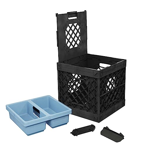 Tradesman Utility Kit (Tradesman Single Black crate - Sky Blue tray) - color: Tradesman Single Black crate - Sky Blue tray