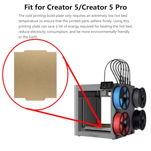 for Creator 5/Creator 5 Pro Cold Build Plate No Heating No Glue - color: For Creator 5