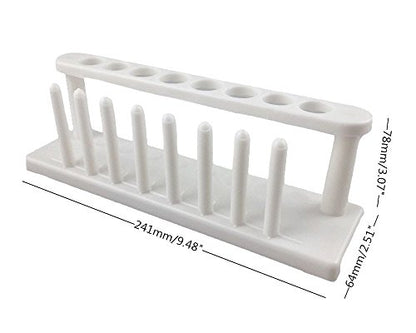 Honbay 8-Well Plastic Test Tube Rack Scientific Lab Tube School Laboratory Supplies Experiment Toy