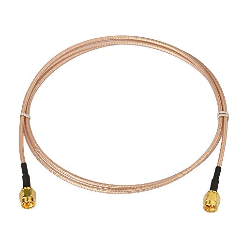 BINGFU SMA Male to SMA Male RG316 Coaxial Jumper Cable 1m 3 feet for LNA Low Noise RTL SDR Dongle ADS-B Receiver VNA Vector Network Analyzer Antenna SWR Meter Spectrum Analyzer