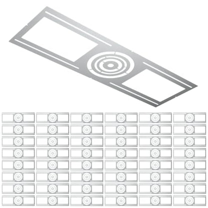 48 Pack New Construction Mounting Plate Round Hole, Round Hole 3" 4" 6" - size: 48 Pack