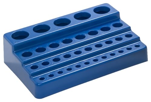 Caplugs Evergreen 240-6400-B10 RTU Series – Multi-Tier Universal Rack, 4 Pack, Blue Polystyrene (PS), for Test Tubes and Microcentrifuge Tubes, Sample Handling, Storage, Testing, Laboratory - color: Blue