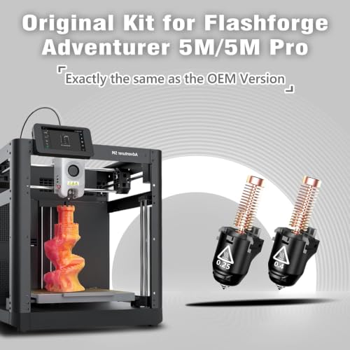 Original 3D Printer Nozzle 0.25mm 0.4mm for FLASHFORGE Adventurer 5M Hotend,3S Quick Detachable Nozzle,Up to 280℃ High Temp 32mm³/s High Flow Nozzle,Adventurer 5M Pro Nozzles Kit - style: 0.25mm+0.4mm