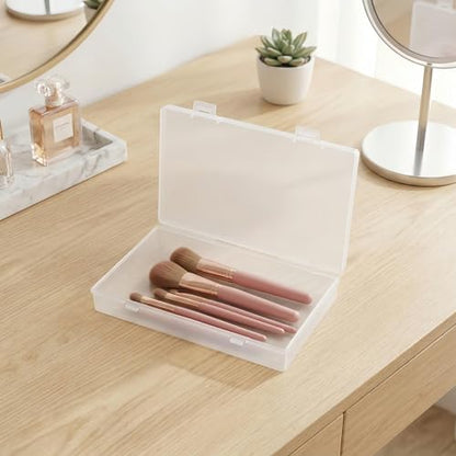 LJY 6 Clear Rectangular Plastic Boxes, 7.1 x 4.3 x 1.2 in for Electronics - color: Transparent, size: 7.1 x 4.3 x 1.2 inch