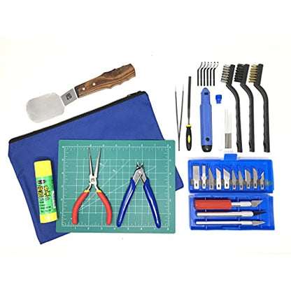 Economy 3D Printer Tool Kit - All The 3D Printing Tools & Accessories Needed to Remove, Clean & Finish 3D Prints for Adhesion Print Removal Print Clean-Up and 3D Printer Maintenance - size: Economy Grade 43pc