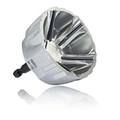 Heavy-Duty Deburring Chamfer Tool with Sharp Tungsten Carbide Blades,Fast Hex Shank Deburr Drill Bit, External Burr Removal for Metal Rod Bolt Pipe 3D Printing PVC in 5/8" to 1-3/8"Diameter(16~35mm) - style: Deburring Chamfer Tool 5/8" to 1-3/8"