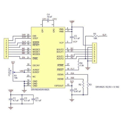 Teyleten Robot 3D Printer Parts DRV8825 Stepper Motor Driver Module with Heat Sink for Ramps 1.4 StepStick A4988 (5pcs)