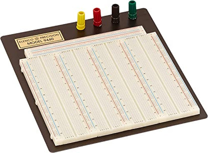 Elenco 9440C Breadboard STEM Electronics Prototyping Board, 3220 Points