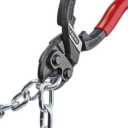 Knipex 71 21 200 Compact Bolt Cutters "CoBolt" 7,87" 20° angled - color: Multi-component Grips, Blue/Red, size: 200 mm, style: 20° angled head