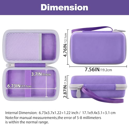 khanka Case for Liene Pearl N200 Pro Portable Photo Printer,Purple - color: Purple, style: for 2x3"N200 Pro