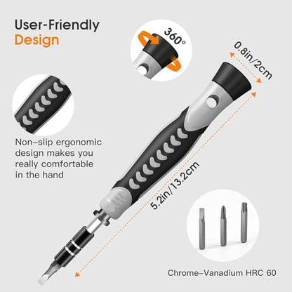 Precision Screwdriver Set, 130 in 1 Mini Screwdriver Set Tool, Black - color: Black, size: 130