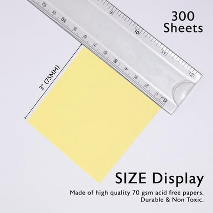 BAZIC Products Color Paper Cube with Tray, 300 Sheets, 2.95 in - size: 1-Pack