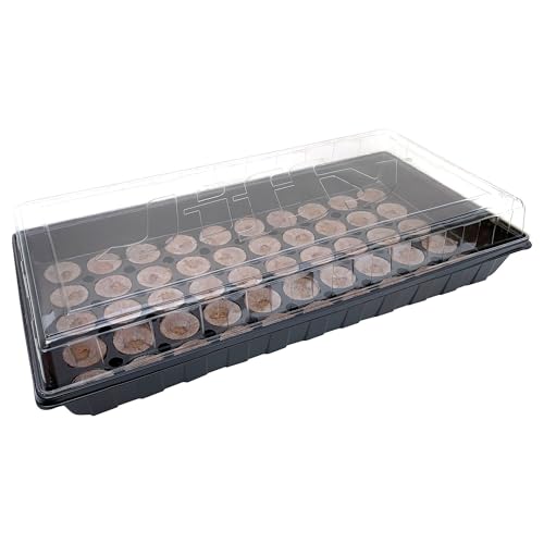 Ferry Morse Your Complete Indoor Seed Starting Kit Including Heat Mat, T5 Grow Light Fixture with 50 Cell 42mm Greenhouse - color: Complete Indoor Seed Starting Kit With 50 Cell 42mm Greenhouse