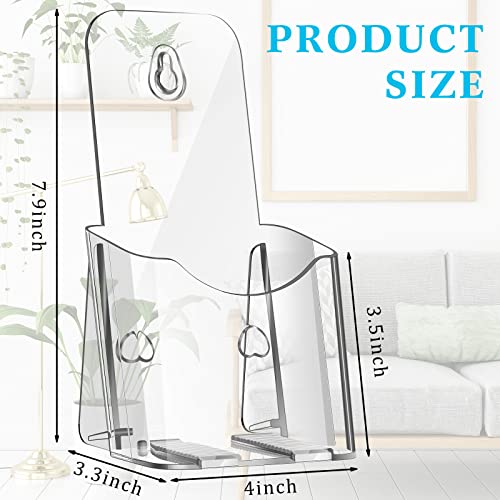 Yookeer 20 Pieces Acrylic Brochure Holder Clear Rack Card Holder