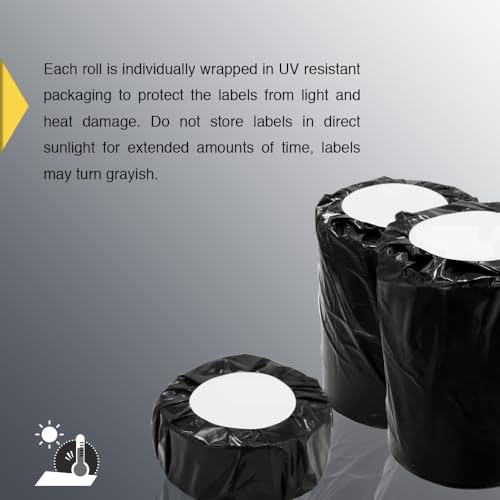 BETCKEY 2.25" x 1.25" (57 mm x 32 mm) Thermal Labels,6 Roll/Removable Film