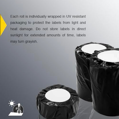 BETCKEY 2.25" x 1.25" (57 mm x 32 mm) Thermal Labels,6 Roll/Removable Film