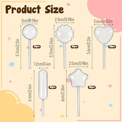 100 Pcs Disposable Cake Transfer Pipettes Plastic Cupcakes Pipettes 4ml