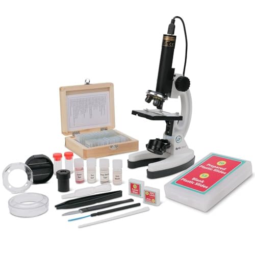 AmScope M40-PS25W Premium 85+ Piece Microscope, Color Camera