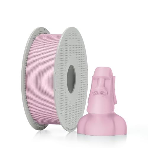 Bambu Lab PLA Matte 3D Printer Filament 1.75mm RFID 1kg with Spool, Sakura Pink - color: Sakura Pink, size: With Spool