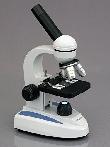 AmScope M149-PB10-WM Compound Monocular Microscope, WF10x Eyepiece, 400X
