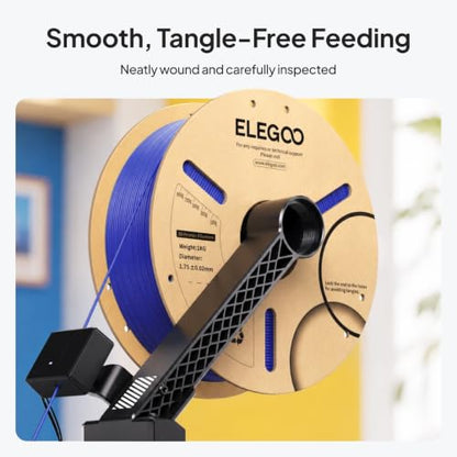 ELEGOO PLA 3D Printer Filament 1.75mm 4KG White/Brown/Neon Green/Purple - color: White/Brown/Neon Green/Purple, size: 4kg