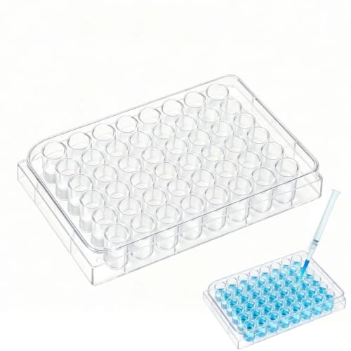 Capsule Filling Tray, 48 Well Transparent Pill Filler Tray with Lid
