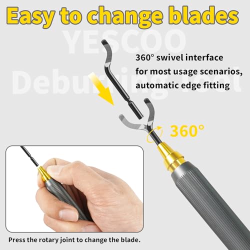 Deburring Tool 3D Printing, 10 Extra High Speed Steel Swivel Blades