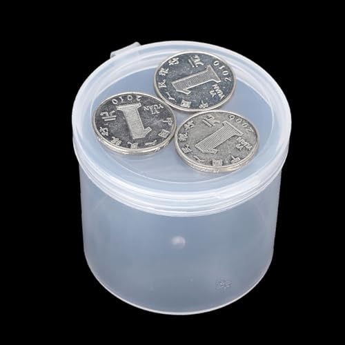 12 Pcs Round Plastic Storage Containers Jar 3.72 oz - D/2.36 x H/2.13 in - size: 110ml / 2.36"D x 2.13"H