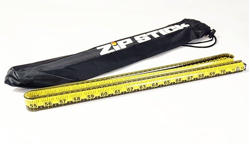 Zip Stick 72" ProSpan Magnetic Measuring Tool, Dual Scale Ruler, Yellow