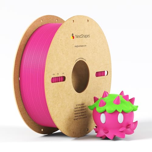 NextShapes PETG 3D Printer Filament 1.75mm,1KG Cardboard Spool - color: Rose Red