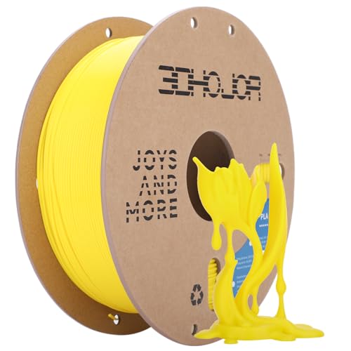 3DHoJor PLA Filament 1.75mm,3D Printer Filament,1KG Yellow - color: Yellow