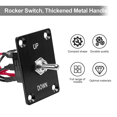 Button Switch Rocker Switch Toggle Switch Self Reset 6 Pin 3 Position - color: Up-Down