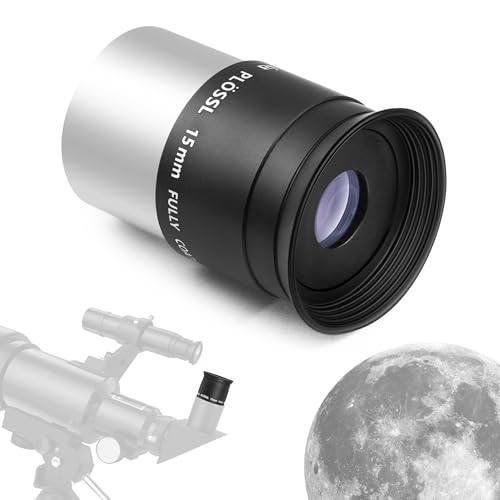 Astromania Telescope Eyepiece 1.25 Inch Plossl Eyepiece Telescope Lens 15mm - size: 1.25" - 15mm