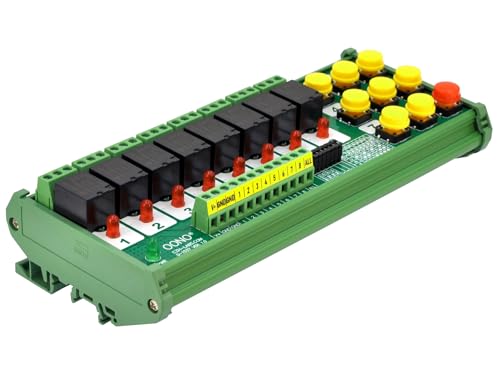 DIN Rail Mounting 8-Channel Multifunctional Bistable Relay Module