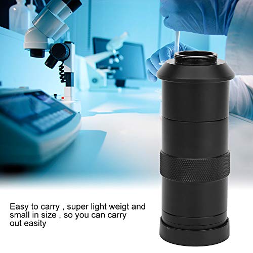 Oumefar 100X Digital Microscope Camera C-Mount Lens Zoom Eyepiece Magnifier Lens Accessory Objective for Watches Jewelry Fingerprint Identification, Archaeology, School Teaching