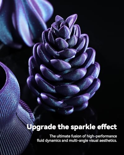 SUNLU 2KG Galaxy PLA Filament 1.75mm, Galaxy Brown+Purple - color: Pla Galaxy Star Brown+purple