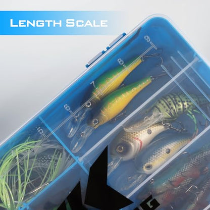 KastKing Utility Tackle Boxes, 3600 and 3700 Fishing Tackle Trays - color: Blue Camouflage, size: 3600(2Pack)