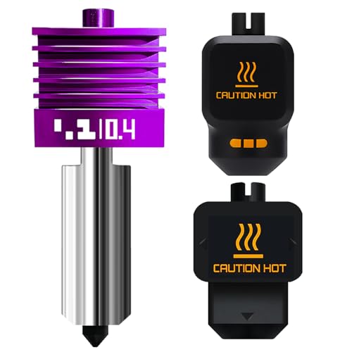 MPVD™ Hotend for Bambu Lab X2D P2S H2D H2S H2C A1 A1mini Nozzle Upgrade Nano-Coating Anti-Stick Filamant High Hardness 2800HV for Bambu lab P2S Nozzle Anti-Clog H2D Nozzle Bamboo 3D Printer - color: 0.4mm Hotend Kit