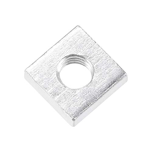 uxcell Square Nuts, M6x12mmx4mm Zinc-Plated Metric Coarse Thread Assortment Kit, 25 Pcs - size: M6x12mmx4mm