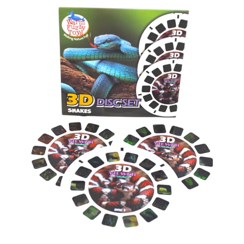 WARM FUZZY Viewfinder Reels Snakes | 3 Reels & 21 HD 3D Images - color: Snakes